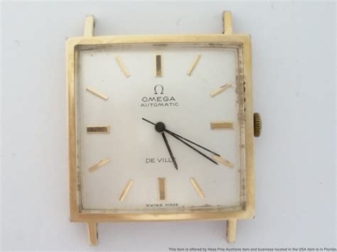 omega deville automatic watch square face|omega watch deville price.